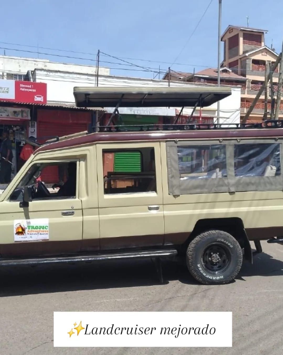 Upgraded Land Cruiser for safari routes